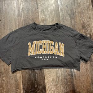 SHEIN Grey Cropped T-Shirt